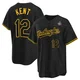 Jeff Kent ＃12 Los Angeles Dodgers Replica Men's Black Snake Skin City 2024 World Series Jersey