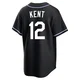Jeff Kent ＃12 Los Angeles Dodgers Replica Youth Black Fashion Out Jersey