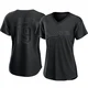 Jim Gilliam ＃19 Los Angeles Dodgers Authentic Women's Black Pitch Fashion Jersey