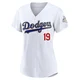 Jim Gilliam ＃19 Los Angeles Dodgers Limited Women's Gold White 2026 Collection Stadium Jersey