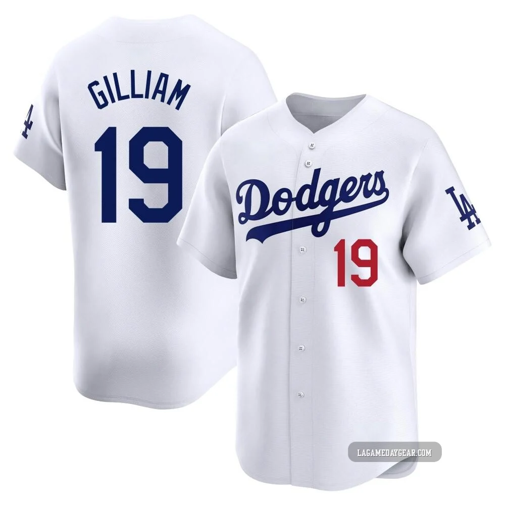 Jim Gilliam ＃19 Los Angeles Dodgers Limited Youth White Home Jersey