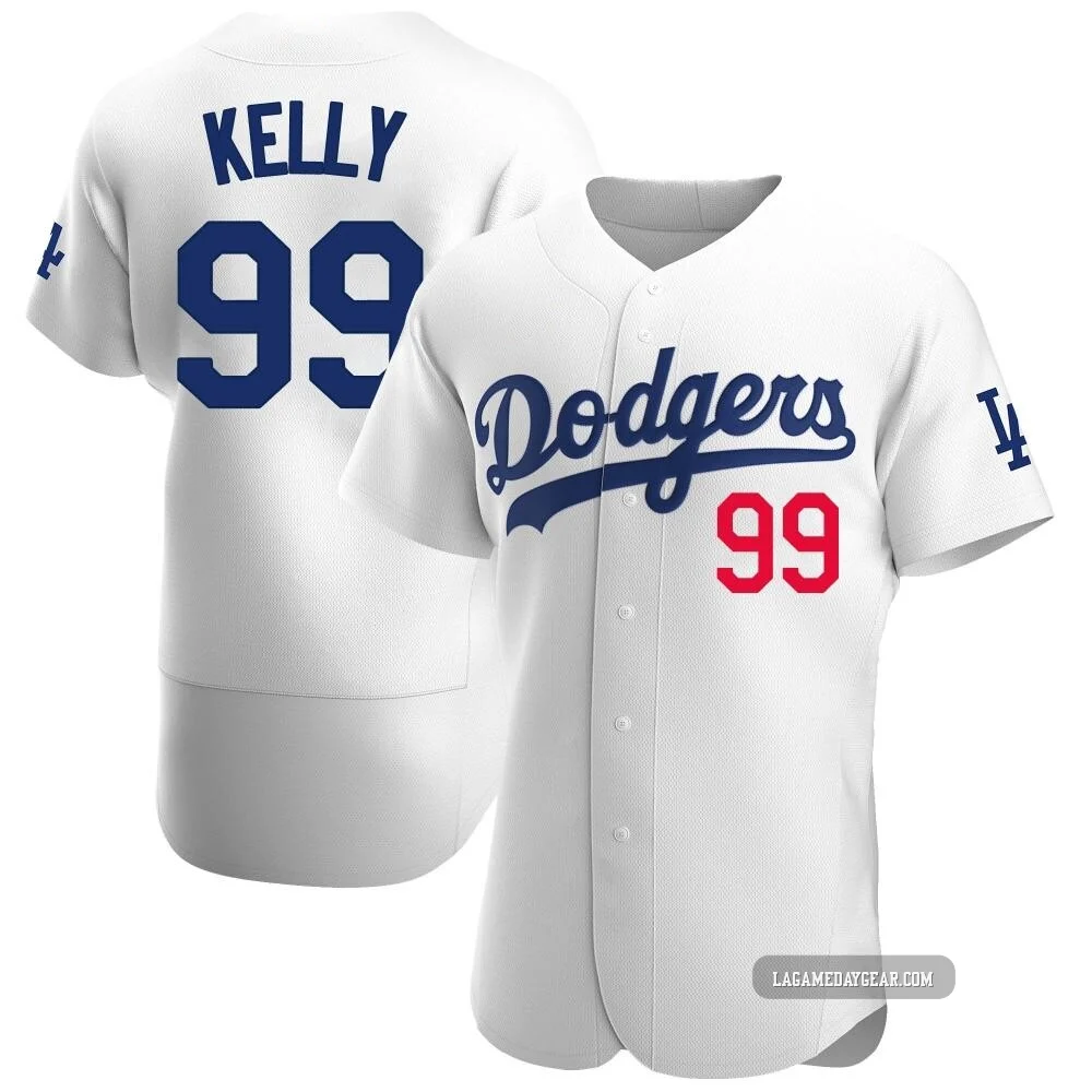 Joe Kelly ＃99 Los Angeles Dodgers Authentic Men's White Home Jersey