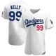 Joe Kelly ＃99 Los Angeles Dodgers Authentic Men's White Home Jersey
