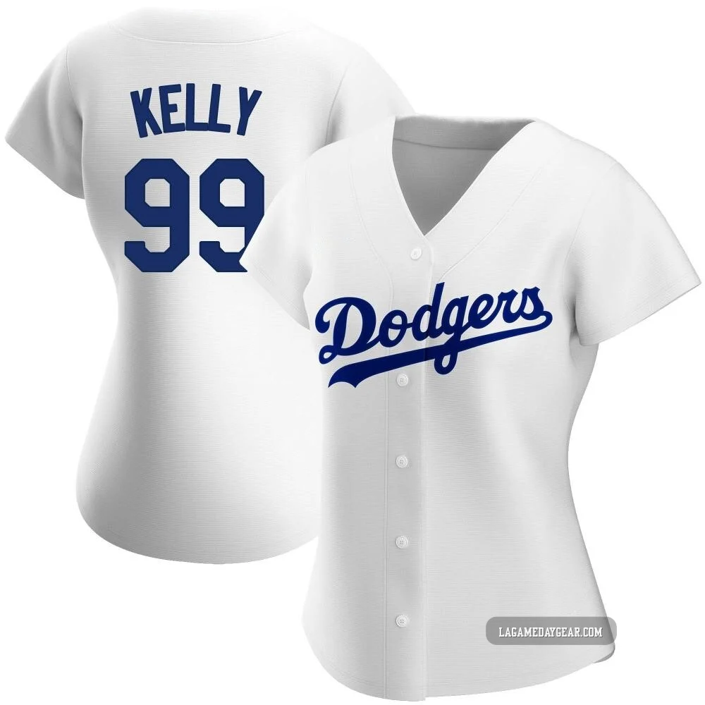 Joe Kelly ＃99 Los Angeles Dodgers Authentic Women's White Home Jersey