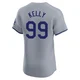 Joe Kelly ＃99 Los Angeles Dodgers Elite Men's Gray Road Jersey