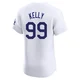 Joe Kelly ＃99 Los Angeles Dodgers Elite Men's White Home Jersey