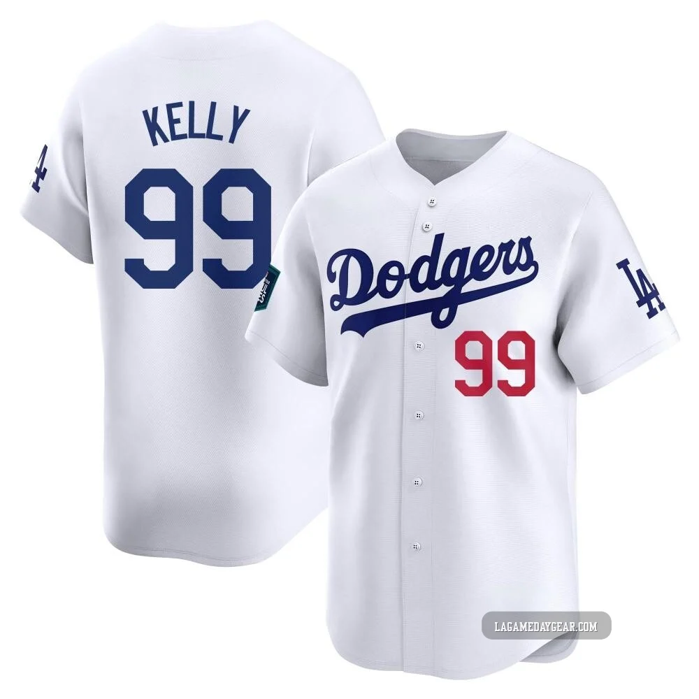 Joe Kelly ＃99 Los Angeles Dodgers Limited Men's White 2024 World Tour Seoul Series Home Jersey