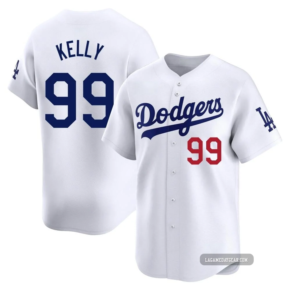 Joe Kelly ＃99 Los Angeles Dodgers Limited Men's White Home Jersey