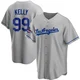 Joe Kelly ＃99 Los Angeles Dodgers Replica Men's Gray Road 2024 World Series Champions Jersey