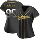 Joe Kelly ＃99 Los Angeles Dodgers Replica Women's Gold Black en Alternate Jersey