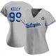 Joe Kelly ＃99 Los Angeles Dodgers Replica Women's Gray Road 2024 World Series Jersey
