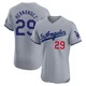 Jonathan Hernandez ＃29 Los Angeles Dodgers Elite Men's Gray Road Jersey