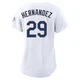 Jonathan Hernandez ＃29 Los Angeles Dodgers Limited Women's Gold White 2026 Collection Stadium Jersey