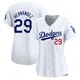 Jonathan Hernandez ＃29 Los Angeles Dodgers Limited Women's White Home Jersey