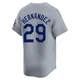 Jonathan Hernandez ＃29 Los Angeles Dodgers Limited Youth Gray Away Jersey