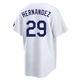 Jonathan Hernandez ＃29 Los Angeles Dodgers Limited Youth White Home Stadium Jersey