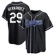 Jonathan Hernandez ＃29 Los Angeles Dodgers Replica Men's Black Fashion Out Jersey