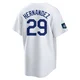 Jonathan Hernandez ＃29 Los Angeles Dodgers Replica Youth White 2024 World Tour Seoul Series Home Jersey