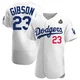 Kirk Gibson ＃23 Los Angeles Dodgers Authentic Men's White Home Official 2024 World Series Jersey