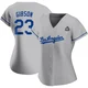Kirk Gibson ＃23 Los Angeles Dodgers Authentic Women's Gray Road 2024 World Series Jersey