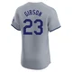 Kirk Gibson ＃23 Los Angeles Dodgers Elite Men's Gray Road Jersey