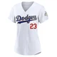 Kirk Gibson ＃23 Los Angeles Dodgers Limited Women's Gold White 2026 Collection Stadium Jersey
