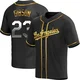 Kirk Gibson ＃23 Los Angeles Dodgers Replica Men's Gold Black en Alternate Jersey