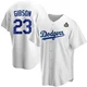 Kirk Gibson ＃23 Los Angeles Dodgers Replica Men's White Home 2024 World Series Jersey