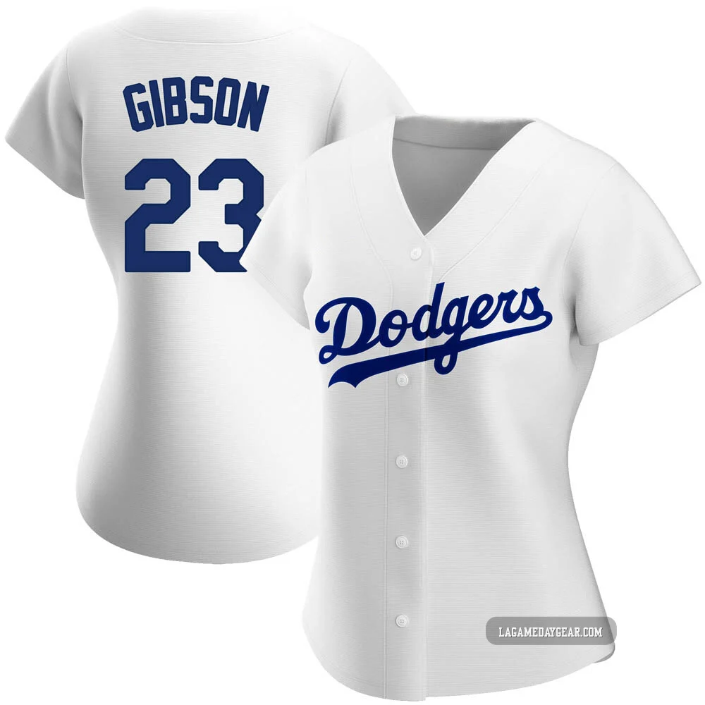 Kirk Gibson ＃23 Los Angeles Dodgers Replica Women's White Home Jersey