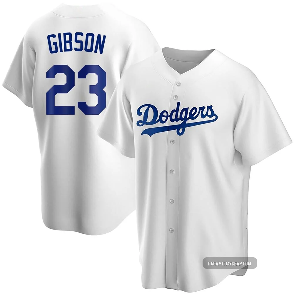 Kirk Gibson ＃23 Los Angeles Dodgers Replica Youth White Home Jersey