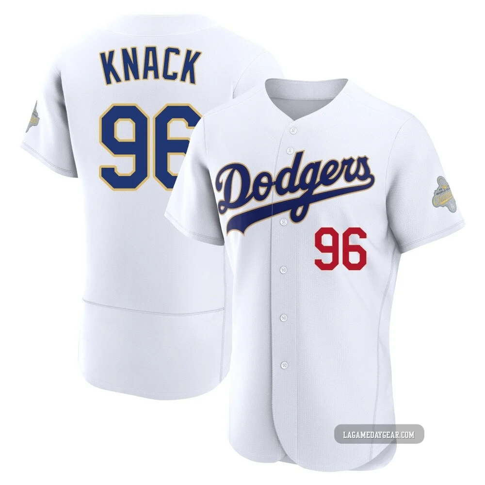 Landon Knack ＃96 Los Angeles Dodgers Authentic Men's Gold White 2026 Collection Jersey