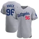 Landon Knack ＃96 Los Angeles Dodgers Authentic Men's Gray Away Jersey