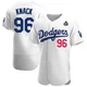 Landon Knack ＃96 Los Angeles Dodgers Authentic Men's White Home Official 2024 World Series Jersey