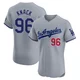 Landon Knack ＃96 Los Angeles Dodgers Elite Men's Gray Road Jersey