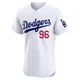 Landon Knack ＃96 Los Angeles Dodgers Elite Men's White Home Jersey