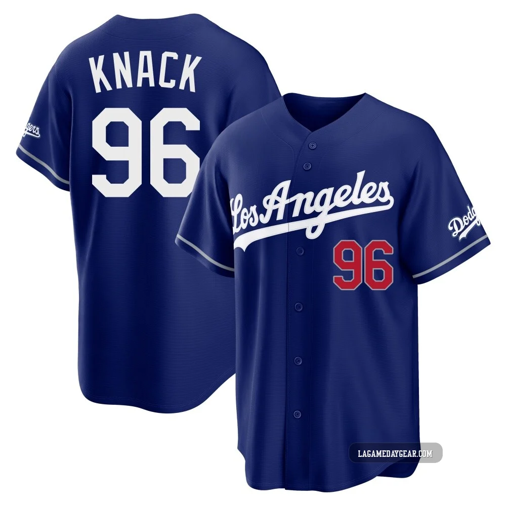 Landon Knack ＃96 Los Angeles Dodgers Limited Men's Royal Alternate Stadium Jersey
