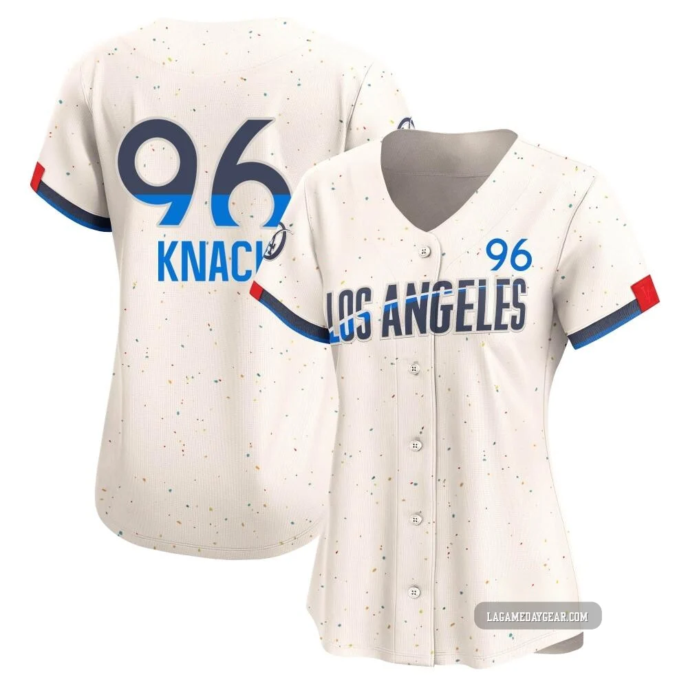 Landon Knack ＃96 Los Angeles Dodgers Limited Women's Cream 2024 City Connect Jersey