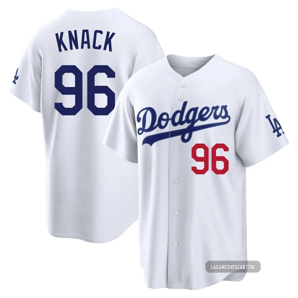 Landon Knack ＃96 Los Angeles Dodgers Limited Youth White Home Stadium Jersey
