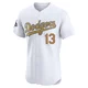 Max Muncy ＃13 Los Angeles Dodgers Elite Men's Gold White 2025 Collection Jersey
