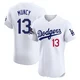 Max Muncy ＃13 Los Angeles Dodgers Elite Men's White Home World Series Champions Jersey