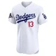 Max Muncy ＃13 Los Angeles Dodgers Elite Men's White Home World Series Champions Jersey