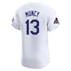Max Muncy ＃13 Los Angeles Dodgers Elite Men's White Home World Series Champions Jersey