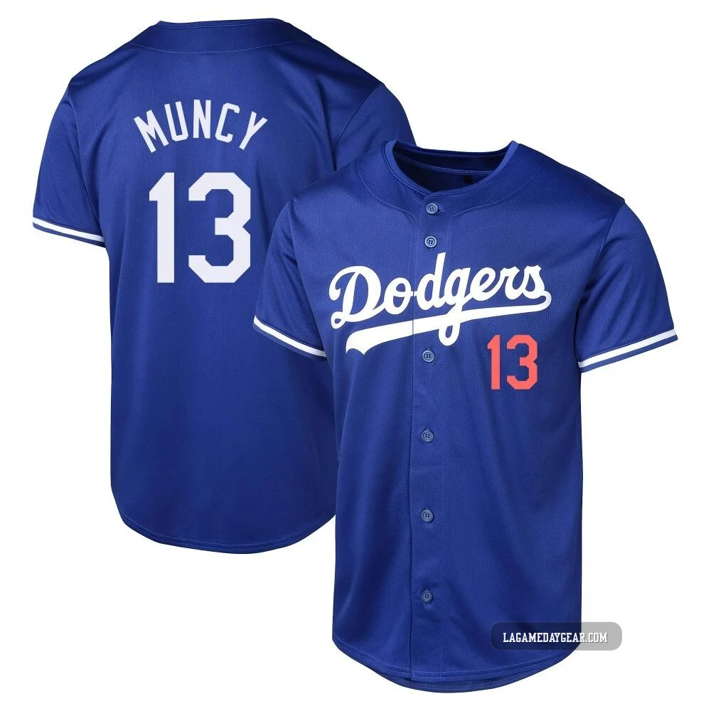 Max Muncy ＃13 Los Angeles Dodgers Limited Men's Royal Alternate Jersey