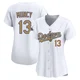 Max Muncy ＃13 Los Angeles Dodgers Limited Women's Gold White 2025 Collection Jersey