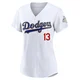 Max Muncy ＃13 Los Angeles Dodgers Limited Women's Gold White 2026 Collection Stadium Jersey