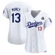 Max Muncy ＃13 Los Angeles Dodgers Limited Women's White Home 2024 World Series Jersey