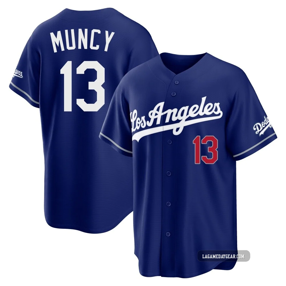 Max Muncy ＃13 Los Angeles Dodgers Limited Youth Royal Alternate Stadium Jersey