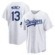 Max Muncy ＃13 Los Angeles Dodgers Replica Men's White 2024 World Tour Seoul Series Home Jersey