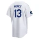 Max Muncy ＃13 Los Angeles Dodgers Replica Men's White 2024 World Tour Seoul Series Home Jersey
