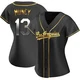 Max Muncy ＃13 Los Angeles Dodgers Replica Women's Gold Black en Alternate Jersey